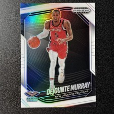 2024-25 Panini Prizm Black #31 Dejounte Murray White #/175