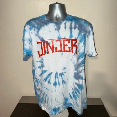 Jinjer Tie Dye T-Shirt Large Progressive Metal Band Metalcore Logo Grafik Tee