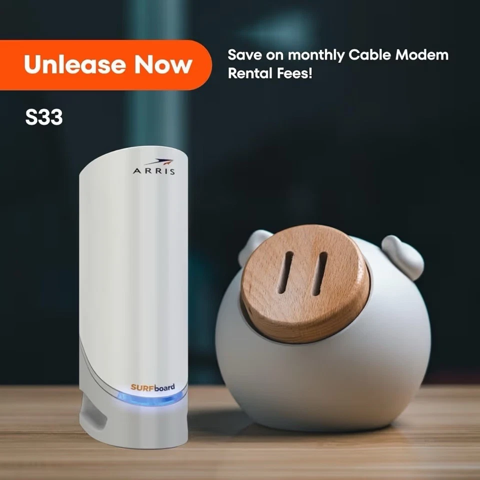 ARRIS S33 Surfboard DOCSIS 3.1 Multi-Gigabit Cable Modem - Image 3 of 4