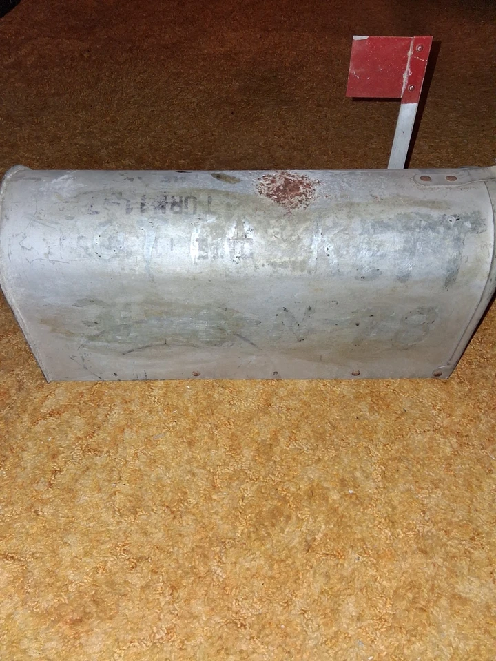 Vintage Rustic Rural Mailbox Galvanized Steel - Image 2 of 4