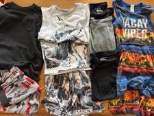 Lot Of 9 Items Boys Youth Pajama Sets Size Large