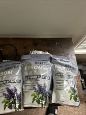 Relief EPSOM Salt Lavender Scented Bath Salt Calming Relaxing Soothing 16oz