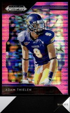 2019 Panini Prizm Draft Picks #4 Adam Thielen Prizms Pink Pulsar Minnesota