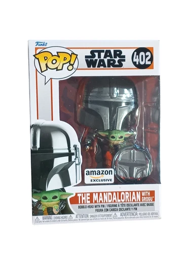 Funko Pop! Star Wars The Mandalorian With Grogu #402 Amazon Exclusive