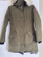 Canada Goose Women’s Khaki Parka Jacket with Fur Hood – Size S/P (Fusion Fit)