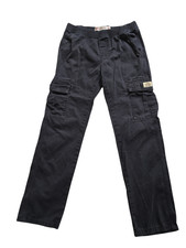 Levi's Boys Cargo Pants Size 16 Black Stretch Pull-On Elastic Waist Tapered Leg