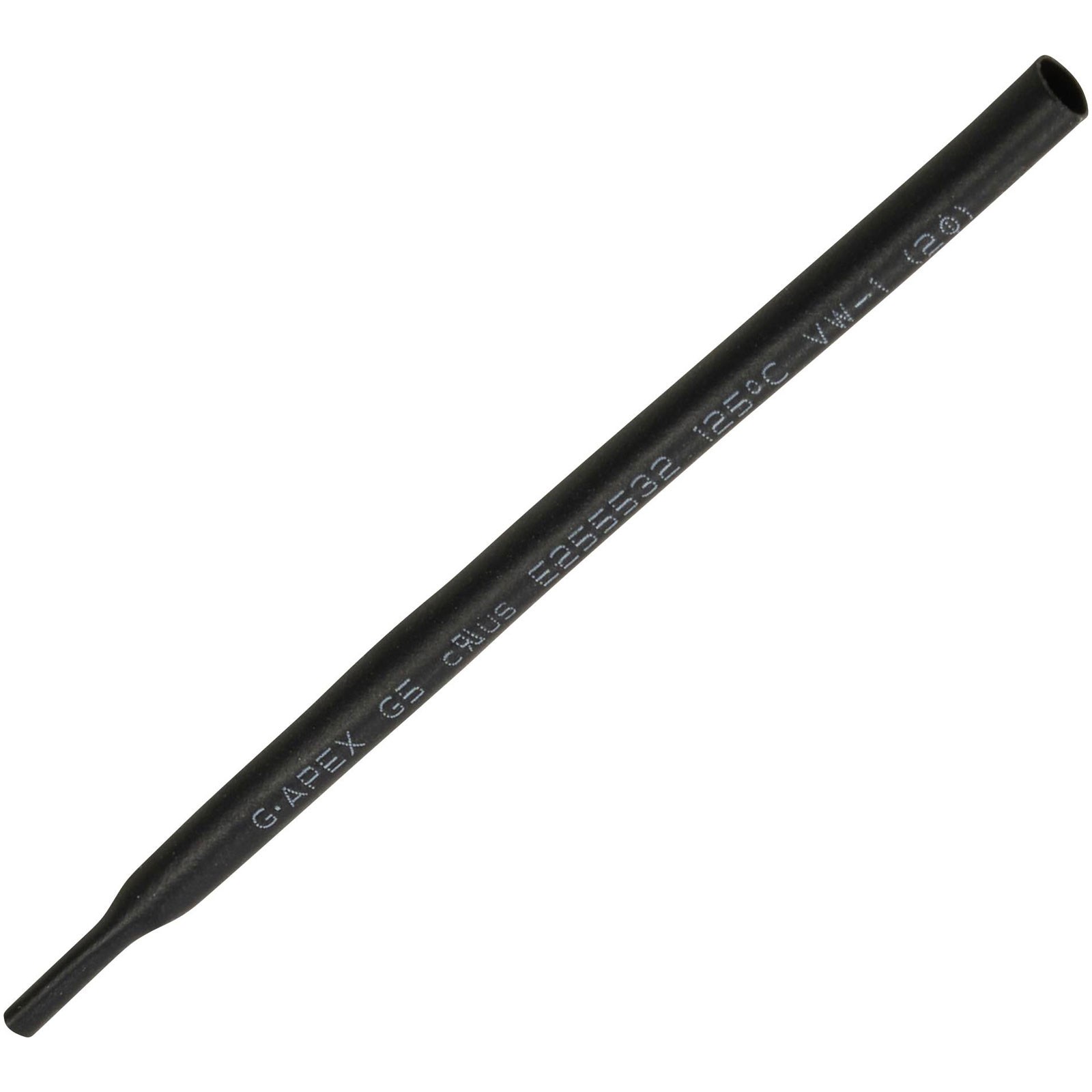 TruComponents Heatshrink Blk 2mm 1mm Shrinkage:2:1 15 m