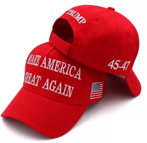 Baseball Cap for Trump 2024 45-47 MAGA Hat Make America Great Again with US Flag
