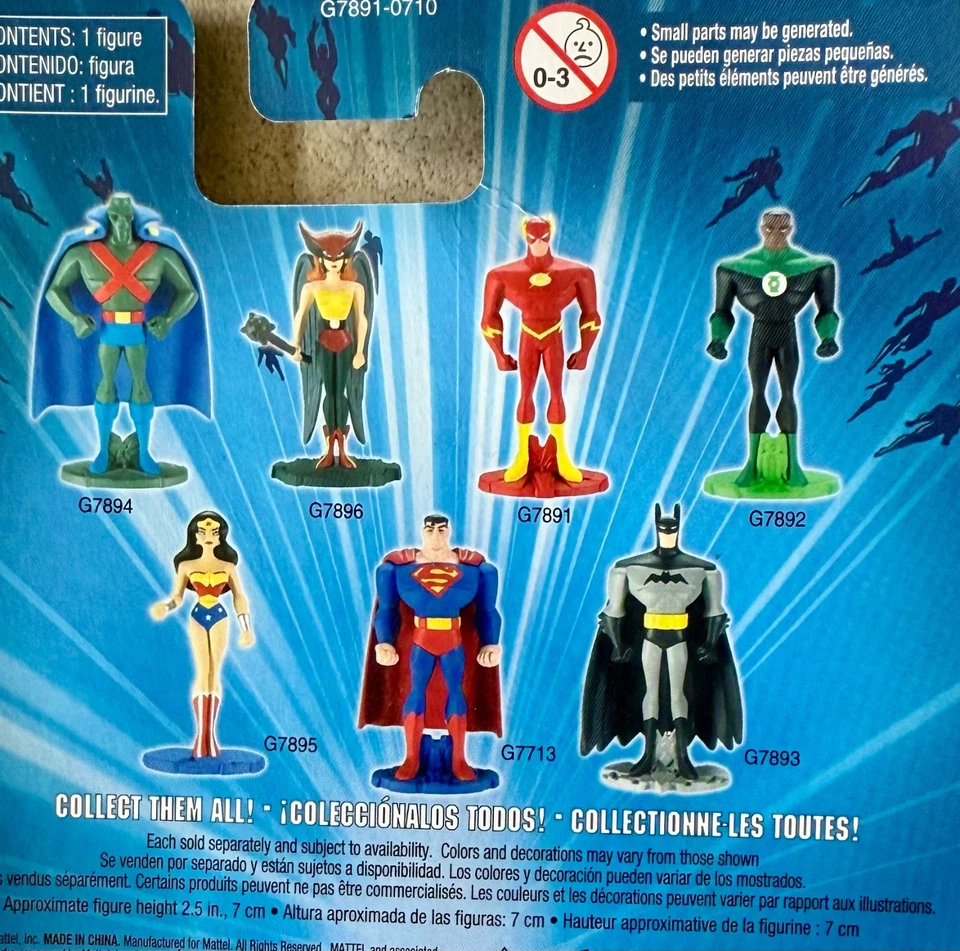 Lote de 7 figuras Justice League Unlimited DIE-CAST Metal DC Mattel Foto 2 de 4