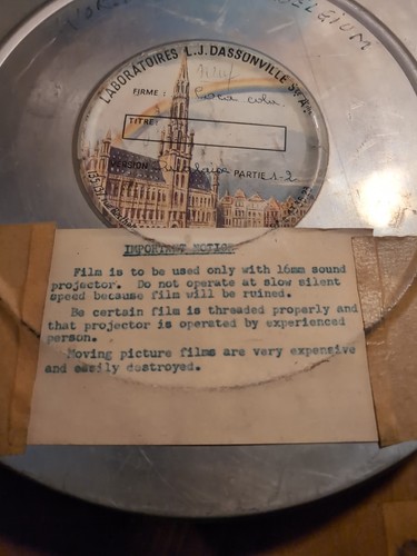 *DAMAGED/READ* 1958 Brussels World's Fair 16mm Coca Cola Advert Reel, Untested - Picture 2 of 8