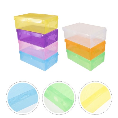 7 Pcs Storage Shoe Box for Work Sneaker Boxes Stackable Containers - Picture 11 of 12