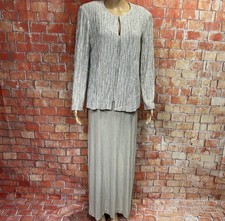 Alex Evenings 14P Champagne Formal Dress With Jacket - Mother of The Bride Dress