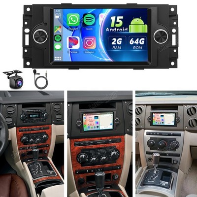 Für Jeep Commander 2006-2007 2+64GB Apple Carplay Android 15 Autoradio WIFI KAM