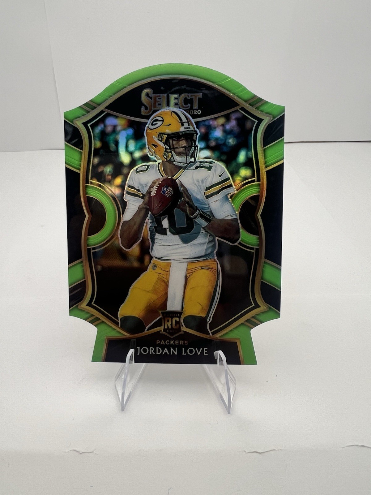2020 Panini Select - Concourse Jordan Love #47 Neon Green Prizm Die-Cut (RC)