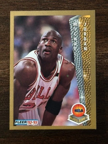 1992-93 Fleer NBA Award Winner Basketball Card #246 Michael Jordan Bulls HOF