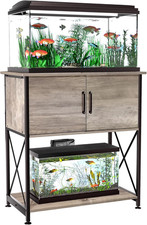 20-29 Gallon Aquarium Stand Metal Frame Fish Tank Stand with Cabinet Storage, fo