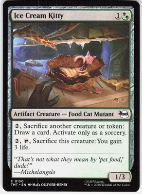Ice Cream Kitty 150 Teenage Mutant Ninja Turtles Magic the Gathering