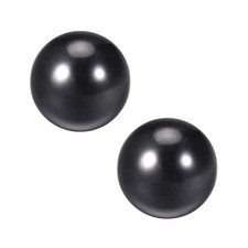 2Pcs Thermoset Ball Knob M10 Female Threaded Machine Handle 35mm Diameter Black