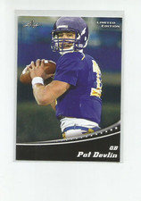 2011 LEAF DRAFT LIMITED EDITION BLACK #14 PAT DEVLIN