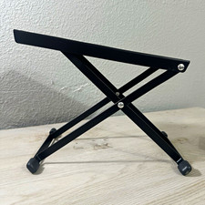 Black Adjustable Folding Office Footrest Stand, Portable Foot Rest