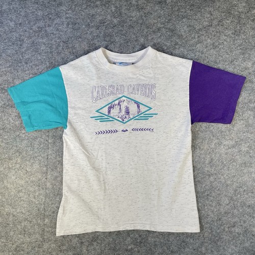 VTG Carlsbad Caverns National Park Shirt kids Size 14-16 Made In USA 90s
