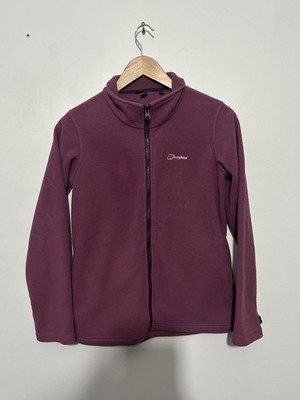 Berghaus light purple 100% polyester full zip Fleece Jacket. UK size Small