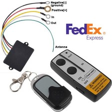 12V Truck ATV Winch Wireless Dual Remote Switch Control Kit 50ft Range USA Stock