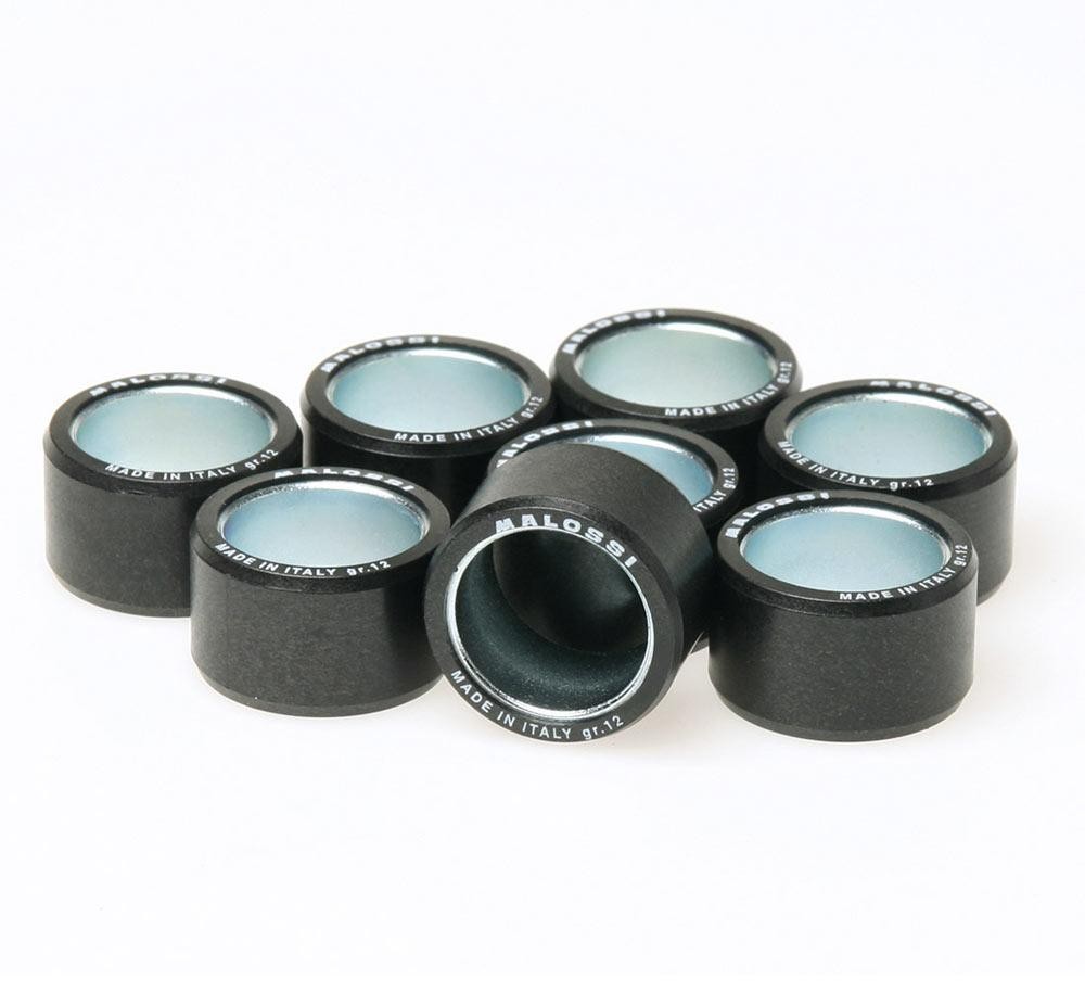 8 galets Malossi d.25x17 de 15g réduisant les pertes de régime