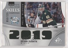 2019 Upper Deck SP Game Used All-Star Skills Relic Blends /125 Devan Dubnyk 1os2