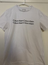 Calvin Klein Men's White Short Sleeve T-Shirt Size Small