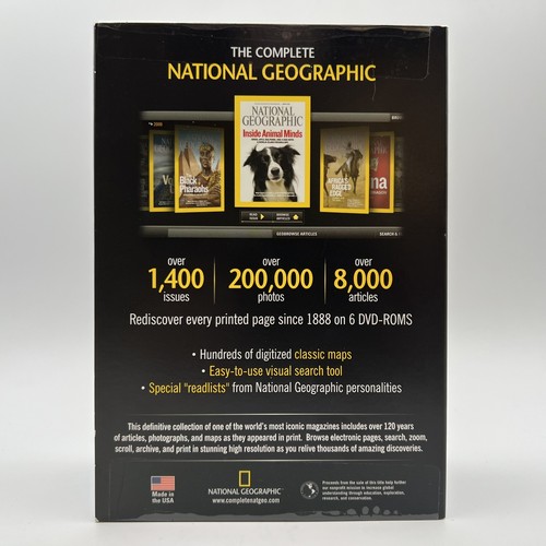 Kompletne oprogramowanie National Geographic DVD Rom Win Mac każde wydanie 1888-2008 - Zdjęcie 3 z 9