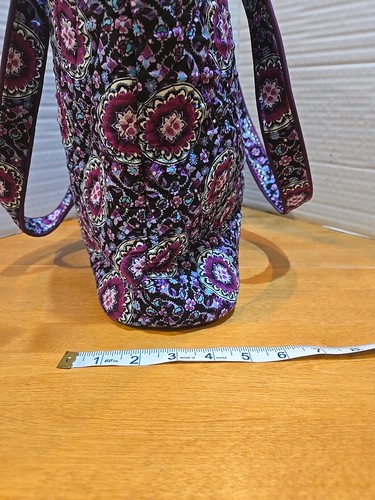 Vera Bradley Lilac Medallion Tote Bag Retired Abstract Floral Beach Preppy - Picture 8 of 15
