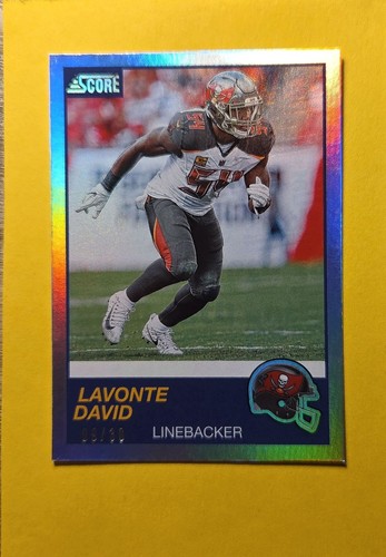 2019 Panini Score #280 Lavonte David 30th Anniversary /30  Tampa Bay Buccaneers - Picture 1 of 2