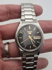 Seiko 5 Automatic 7009 Day Date Black Dial Vintage Watch Spares Repair