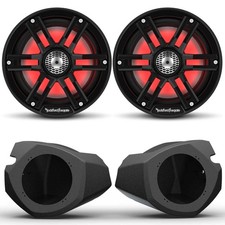 Rockford Fosgate M2-65B 6.5  Color Optix Marine 2-Way System with RZR14-FSE 6...
