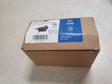 ELEGRP 2 Prong to 3 Prong Outlet Plug Adapter 10 Pack 