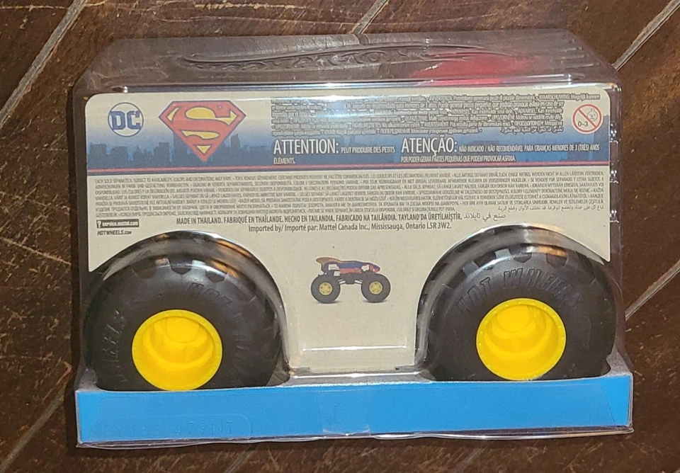 Hot Wheels Monster Trucks Oversize: SUPERGIRL Metal Body Truck (Mattel, 2024) - Image 3 of 4