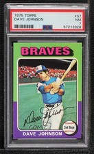 1975 Topps Davey Johnson #57 PSA 7 0nr3