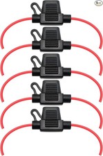 Waterproof MINI Inline Fuse Holder with 18 Gauge AWG Wire 12 Inches Long, Fit fo
