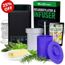 EdiOven Decarboxylator Infuser Machine Magic Butter Oil Tincture Herbal Infuser