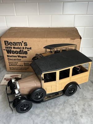 Jim Beam 1929 Model A Ford Woodie Station Wagon Decanter w Box | eBay