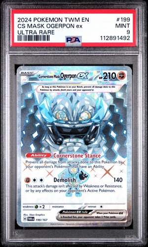 Cornerstone Mask Ogerpon ex graded PSA 9 for sale on eBay