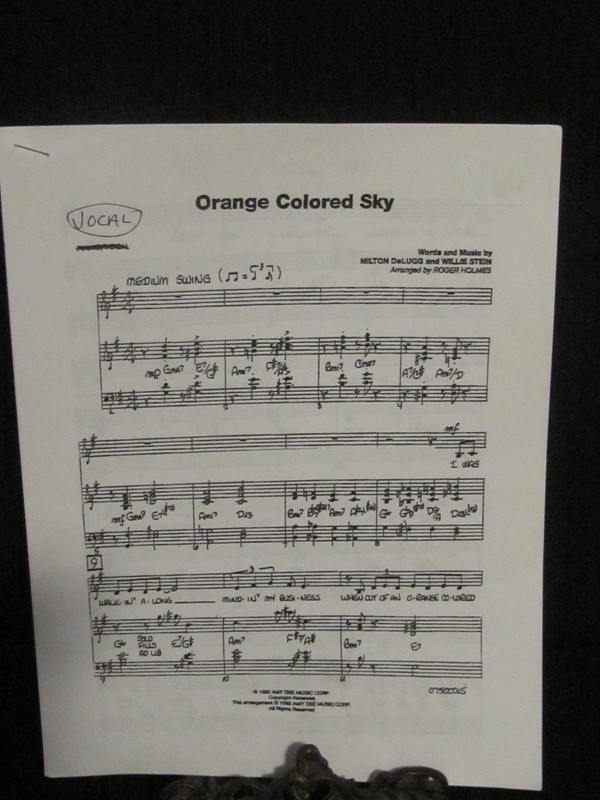 BIG BAND INST CHARTS  AND VOCAL ORANGE COLOR SKY WITH SCORE  5/4/4/4   PRINTED