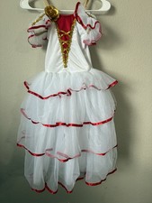 Victoria Dresses Girls Dance Costume White Ballet Size Medium