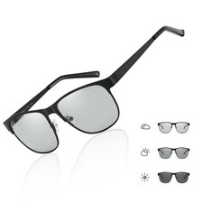 Polarized Photochromic Sunglasses for Men - Anti Glare Glasses for Driving Fi...