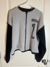 Vintage Y2K 1990s Body Master Colorblock Zip Up Sweatshirt Jacket Size XL