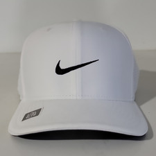 Nike Golf Dri-FIT White/Black Mesh Breathable...