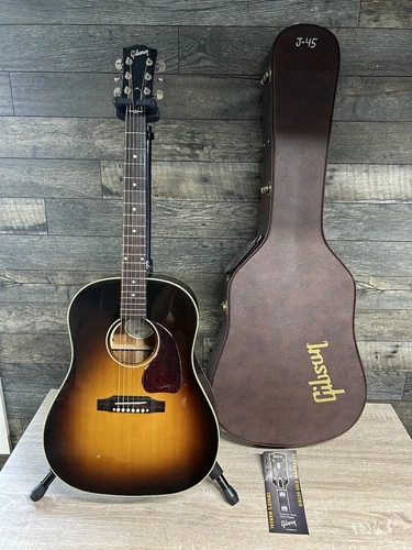 Gibson Acoustic J-45 Standard Acoustic Guitar Vintage Sunburst 2018 #1786