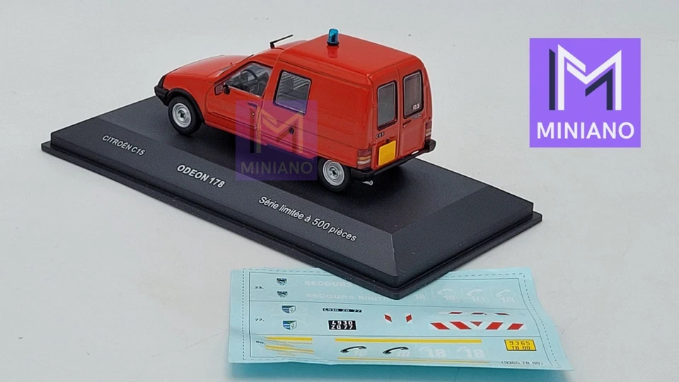 CITROEN C15 SAPEURS POMPIERS REF 178 ODEON 1/43 - Photo 3/4