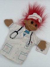 Vtg Russ Berrie Nurse Troll Hand Puppet With Red Hair 12” Rare NWT 2274